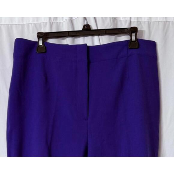NWT Ann Taylor The Slim High Rise Womens Stretch Ultra Violet Pants Trousers 14 - Picture 2 of 8